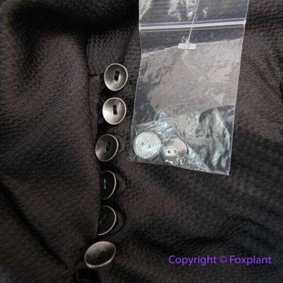 NEW Free People Scarlett‎ Short Sleeve Texture Mini Dress black, size XS - Picture 15 of 16